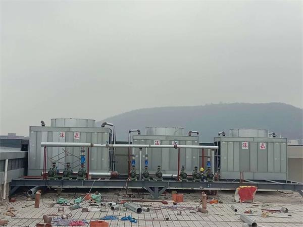 圓形冷卻塔車間走貨現場,圓形冷卻塔